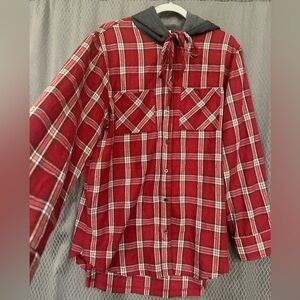Oversized Hooded Flannel